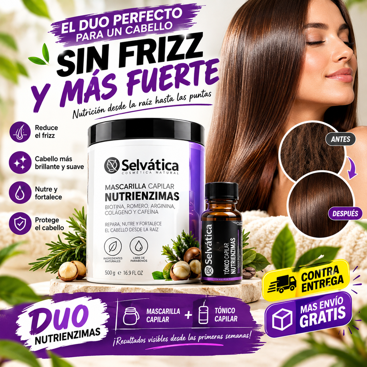 ADIOS FRIZZ™ – Dúo Capilar Efecto Seda